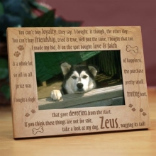 Loyal Dog Personalized Wood Pet Picture Frames
