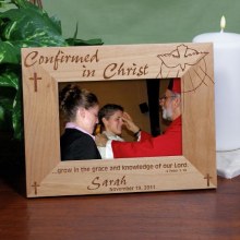 Confirmed in Christ Personalized Confirmation Wood Picture Frames