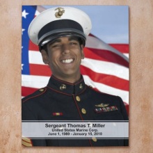 Personalized Military Memorial Photo Canvas