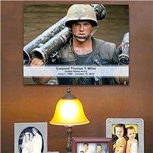 Personalized Military Memorial Photo Canvas