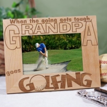 Go Golfing Personalized Wood Golf Picture Frames