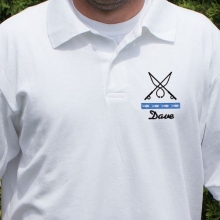 Gone Fishing Personalized Polo Shirt