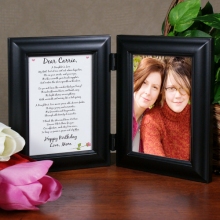 To My Daughter Personalized Bi-Fold Picture Frames
