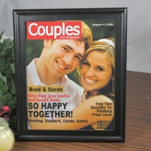 Personalized Couples Magazine Cover Picture Frames