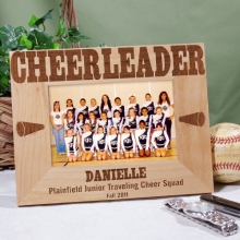 Personalized Cheerleading Wood Picture Frames