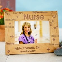 Registered Nurse Personalized Wood Picture Frames