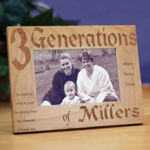 Family Generations Personalized Picture Frames
