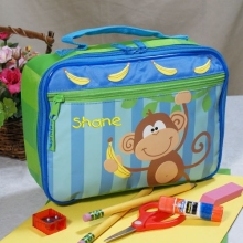 Embroidered Monkey Childrens Lunch Box