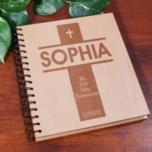 My First Communion Engraved Wood Photo Albums