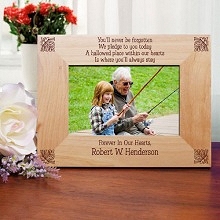 Never Be Forgotten Personalized Memorial Wood Picture Frames
