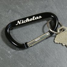 Personalized Carabiner Name Clip Key Chains