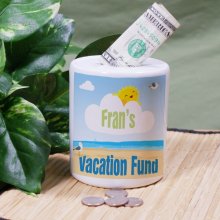 Personalized Ceramic Vacation Fund Jars