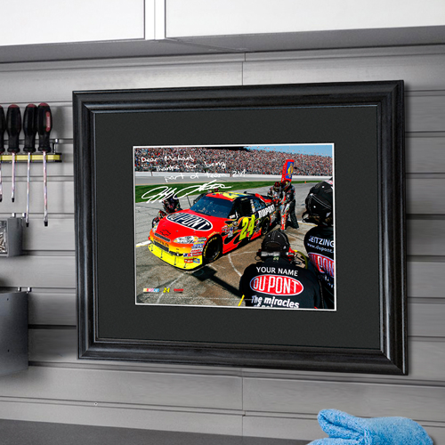 Personalized and Autographed NASCAR Framed Pictures