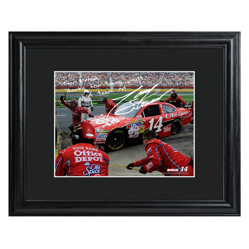 Tony Stewart Personalized and Autographed NASCAR Framed Pictures