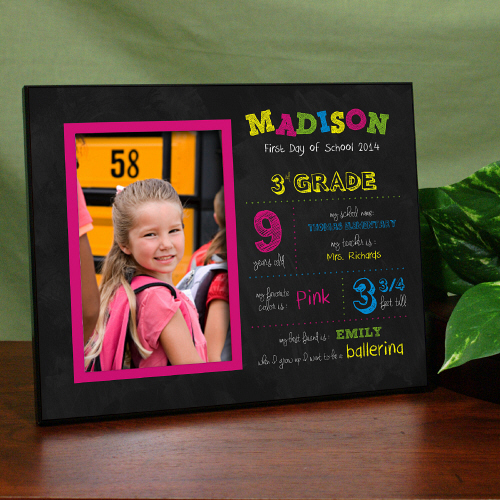 Personalized Her First Day of School Photo Frames