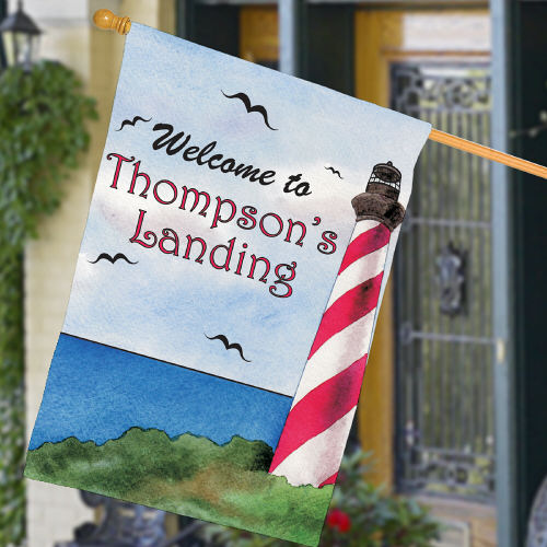 Personalized Lighthouse House Flags