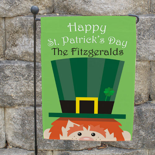 Happy St. Patrick's Day Personalized Garden Flags