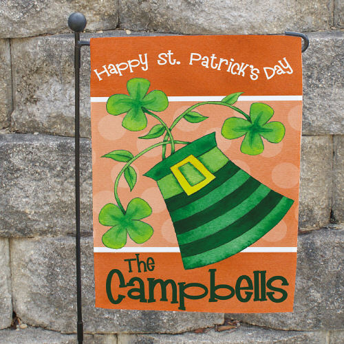 Personalized Irish Family Garden Flags