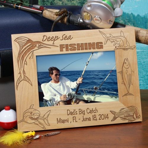 Personalized Deep Sea Fishing Wood Picture Frames: Personalized Engraved Fishing  Apparel - Personalized & engraved fishing apparel at up to 40% off at