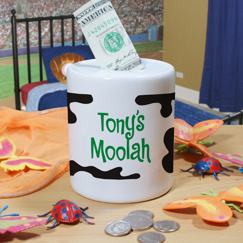 Personalized Ceramic Moolah Coin Jars