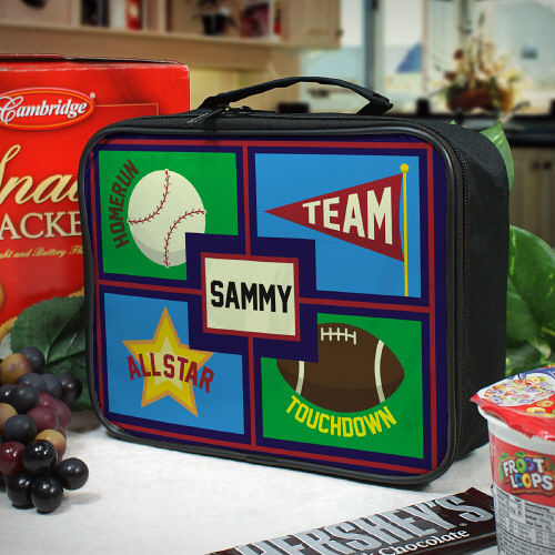 Personalized Sports Children's Lunch Totes