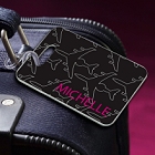 Personalized Jet Setter Black Luggage Tags