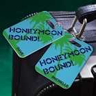 Personalized Honeymoon Bound Luggage Tags