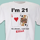 Card Me Personalized 21st Birthday T-Shirts