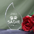 Forever In Our Hearts Engraved Pet Memorial Tear Keepsakes