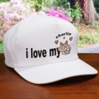 I Love My Cat Personalized Cat Lover Hat