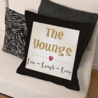 Personalized Live, Laugh, Love Throw Pillow