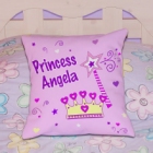 Personalized Princess Throw Pillow