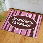 Personalized Girls Hangout Doormats