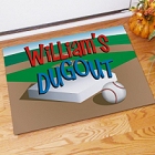 Personalized Baseball Dugout Doormats