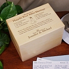 Engraved Happily Ever After Recipe Card Box