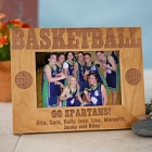 Engraved Basketball Wood Picture Frames