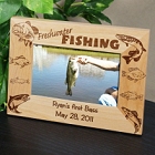 Personalized Freshwater Fishing Wood Picture Frame