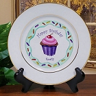 Personalized Ceramic Birthday Girl Plate