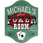 Poker Room Personalized Wood Sign
