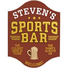 Beer Mug Sports Bar Personalized Wood Sign