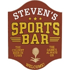 Golf Sports Bar Personalized Wood Sign