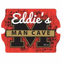 Personalized Man Cave Vintage Stadium Pub Sign