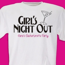Personalized Girls Night Out Bachelorette Party T-shirts
