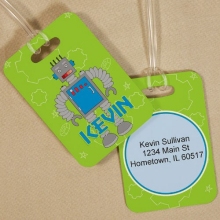 Personalized Robot Travel Luggage Tags