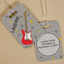 Personalized Electric Guitar Luggage Tags