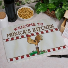 Rooster Personalized Kitchen Cutting Board