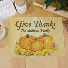 Thanksgiving Personalized Kitchen Cutting Boards