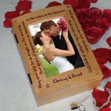 Personalized Wedding Blessing Photo Keepsake Box