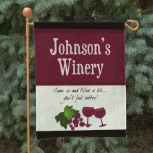 My Winery Personalized Custom Garden Flags