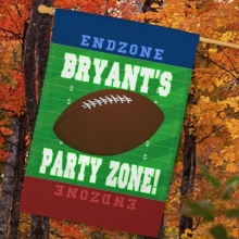 Personalized Football Party Zone House Flags